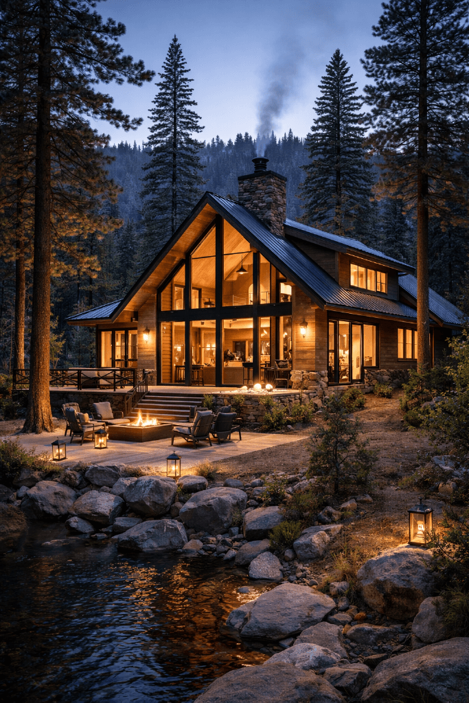 Luxury log cabin home